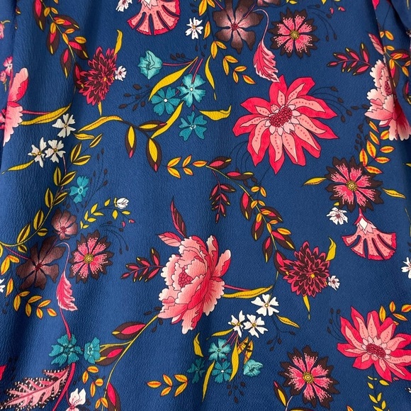 Ann Taylor LOFT Women’s Dress Size Small Wildflower Satin Shift Dress Colorful - Picture 10 of 12